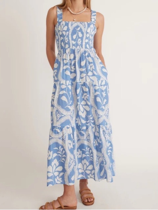 Marine Layer Dresses & Skirts - Marine Layer Blue and White Floral Maxi Dress - Sleeveless size SMALL